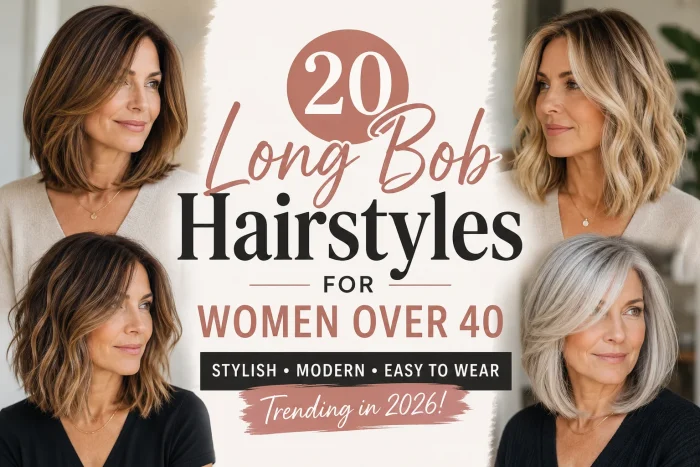 20 Long Bob Hairstyles for Women Over 40 You’ll Want to Try in 2026