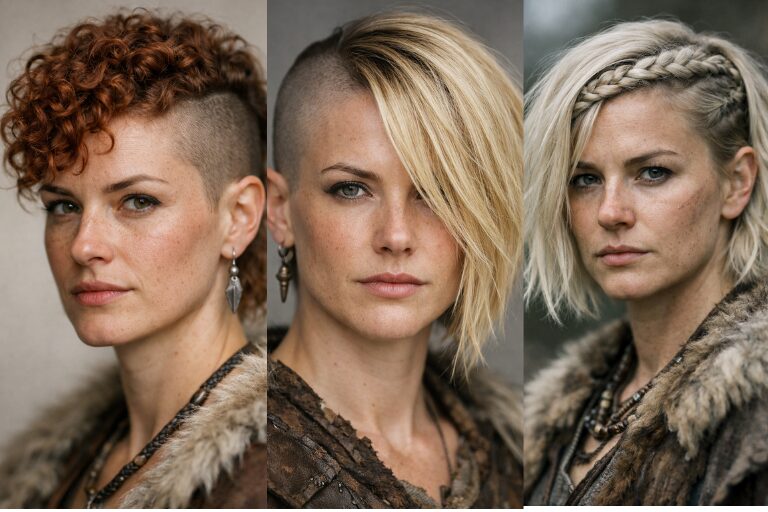 24 Viking Hairstyles for Women with Short Hair: High-Texture, Sculpted Power Cuts